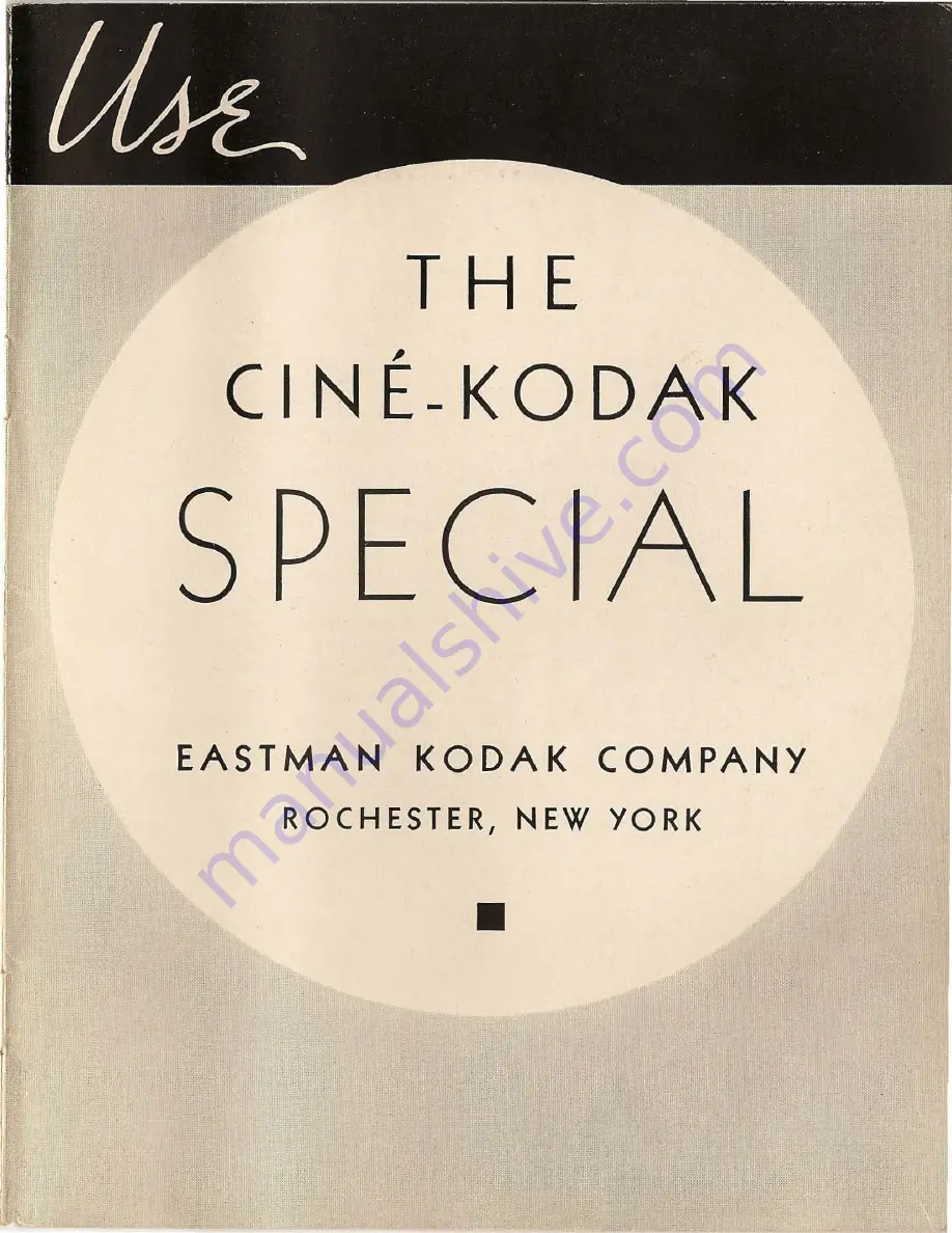 Kodak SPECIAL Скачать руководство пользователя страница 3