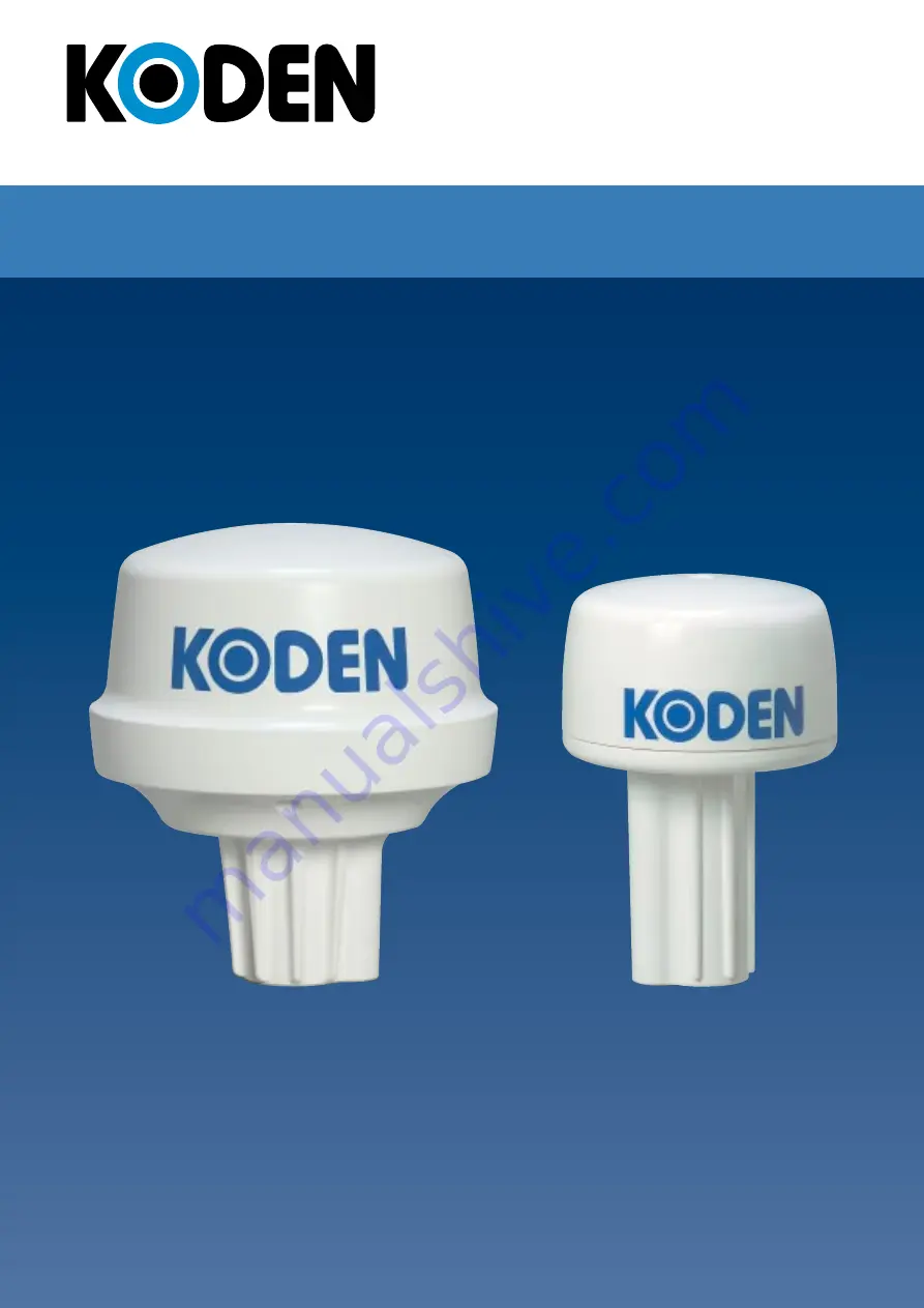 Koden GPS-20A Quick Start Manual Download Page 1