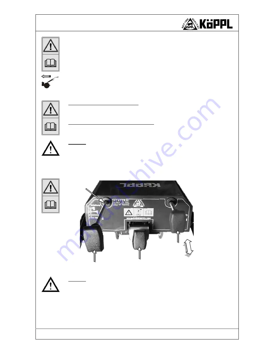 Koeppl 4H 500 Operator'S Manual Download Page 19