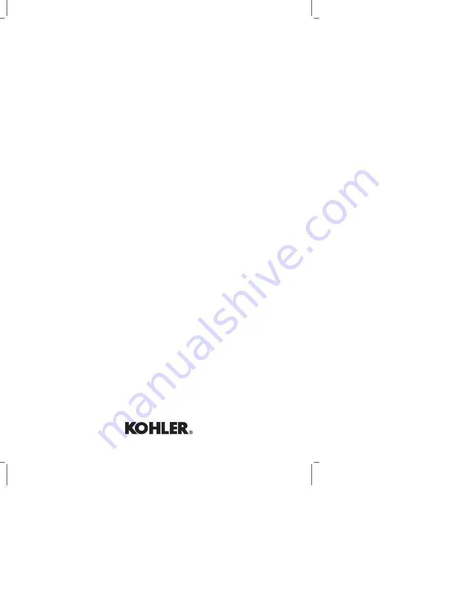 Kohler K-10088 Скачать руководство пользователя страница 16