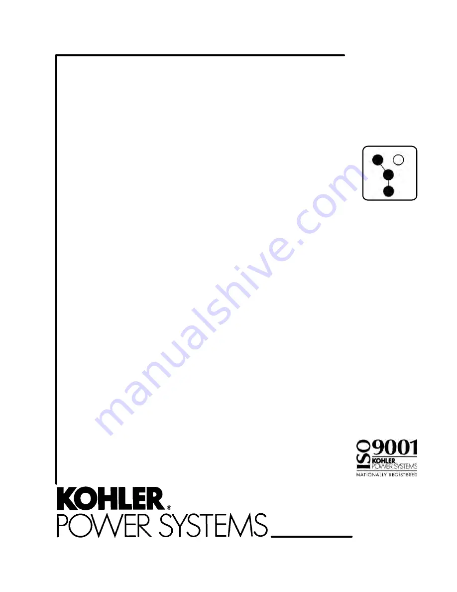 Kohler KGP Manual Download Page 1