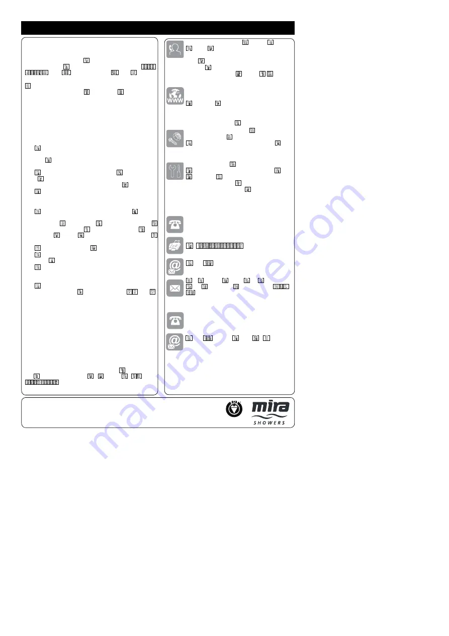 Kohler Mira Showers Escape Thermostatic 9.8 kW Installation And User Manual Download Page 28