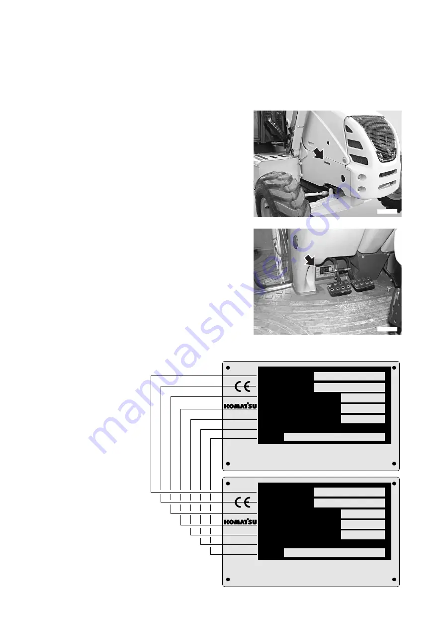 Komatsu Utility F50003 Operation & Maintenance Manual Download Page 8