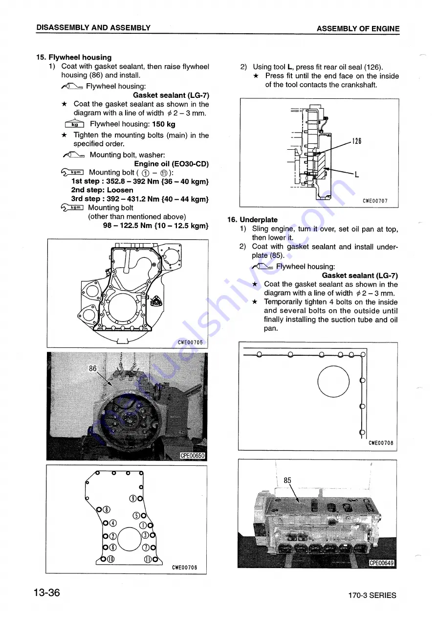 Komatsu 170-3 Series Скачать руководство пользователя страница 353