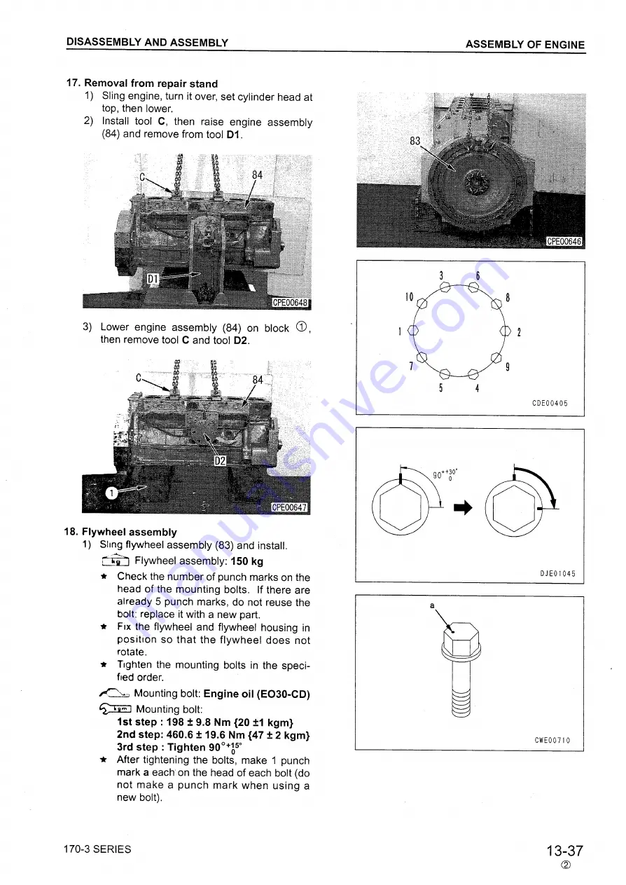 Komatsu 170-3 Series Скачать руководство пользователя страница 354