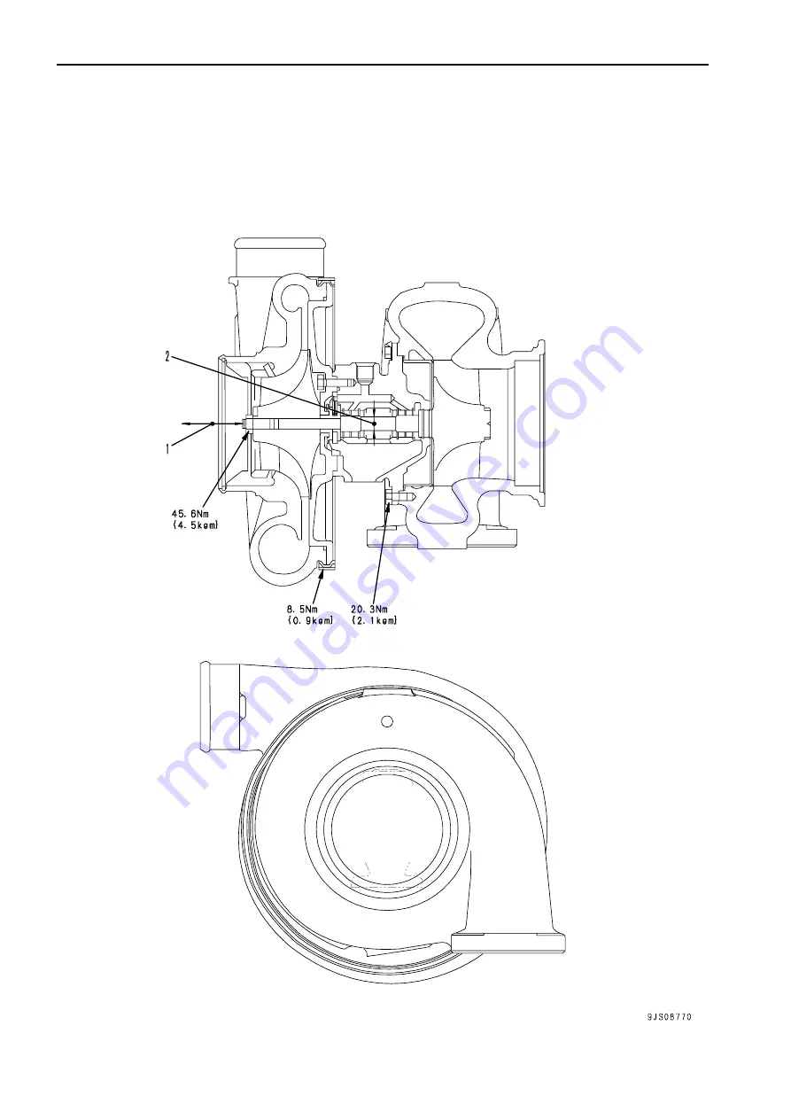 Komatsu 170-3 Series Shop Manual Download Page 381