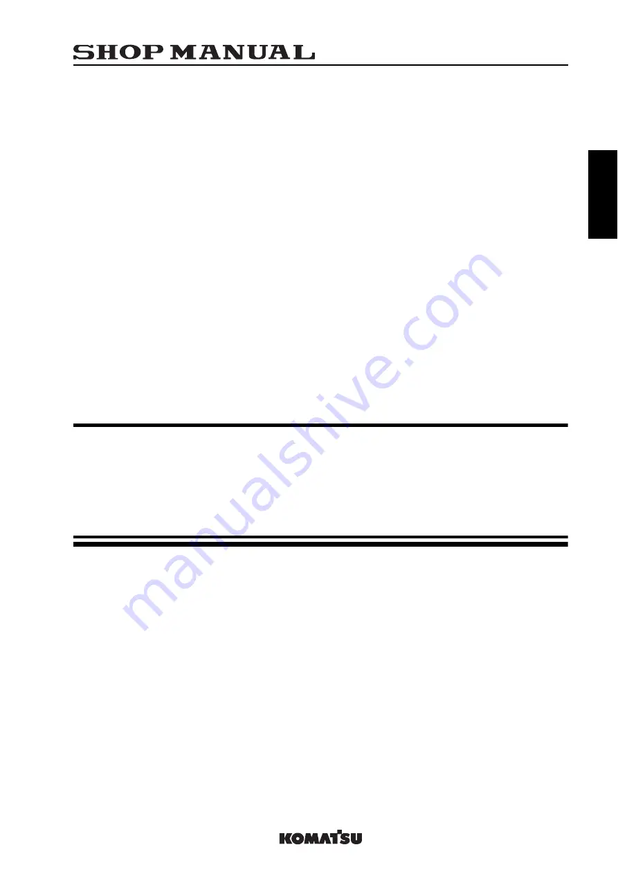 Komatsu 75001 Shop Manual Download Page 140