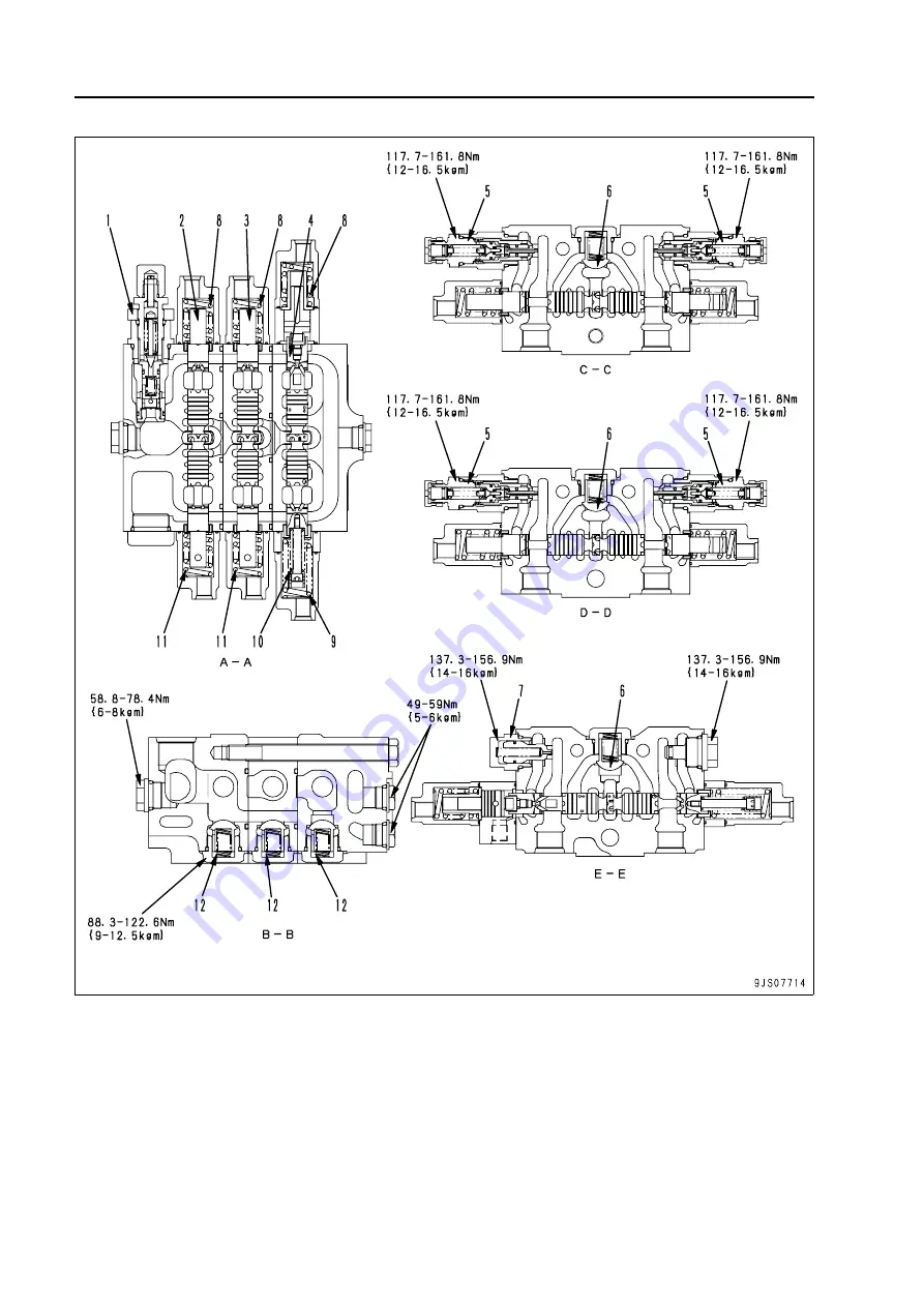 Komatsu 75001 Shop Manual Download Page 217