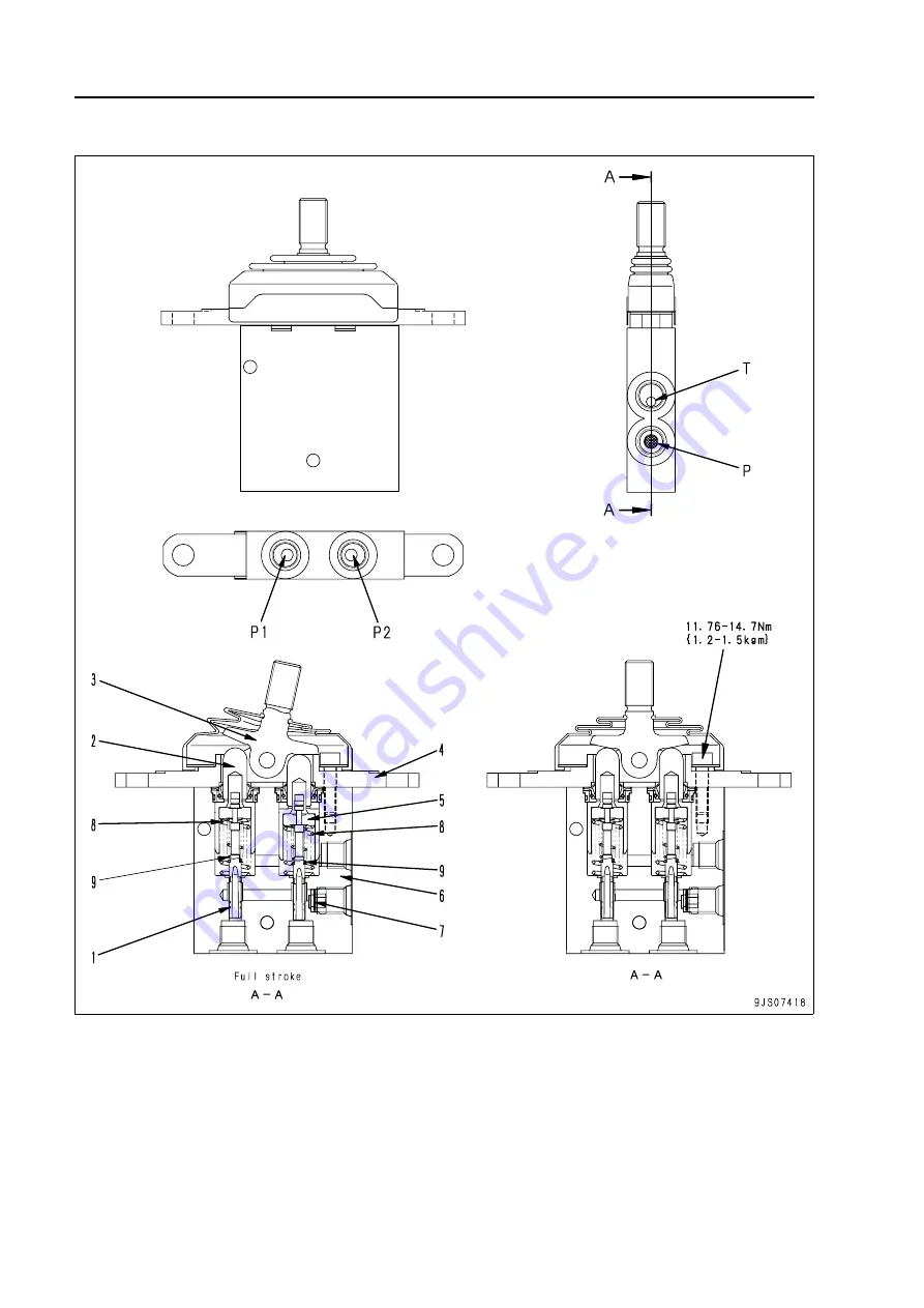 Komatsu 75001 Shop Manual Download Page 249