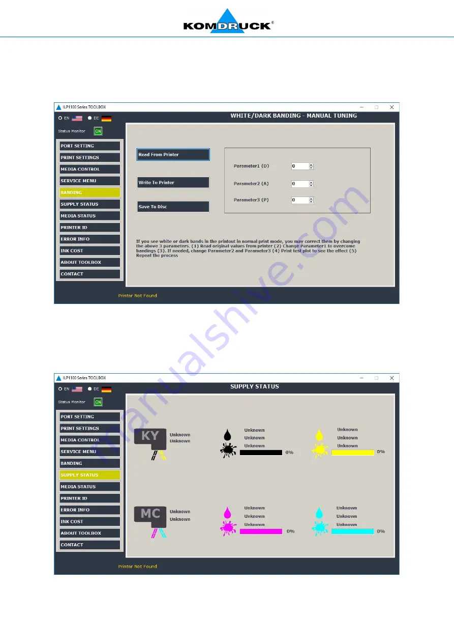 KOMDRUCK ILP-1100 Series Скачать руководство пользователя страница 21