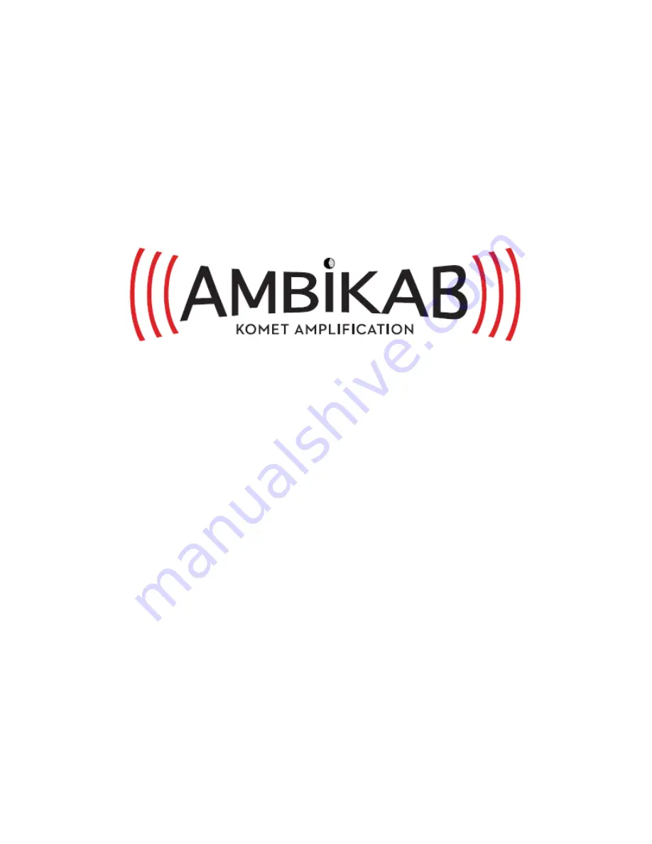 Komet AmbiKab Owner'S Manual Download Page 1