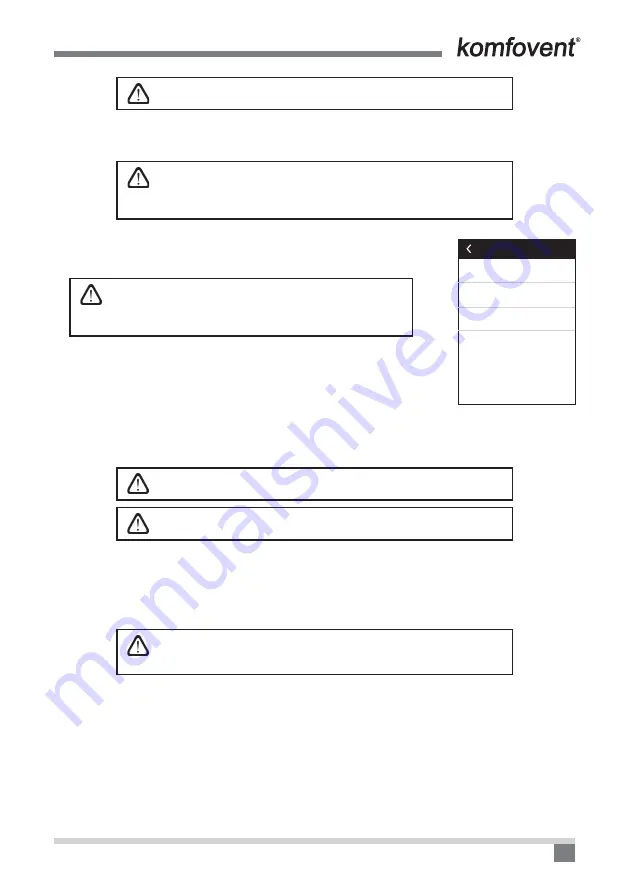 Komfovent C6.1 Installation And Operation Manual Download Page 123