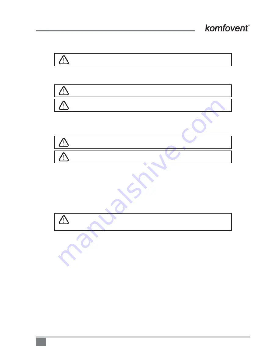 Komfovent KLASIK CF Series Installation Manual Download Page 24