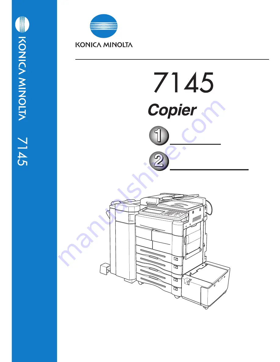 Konica Minolta 7145 Instruction Manual Download Page 1