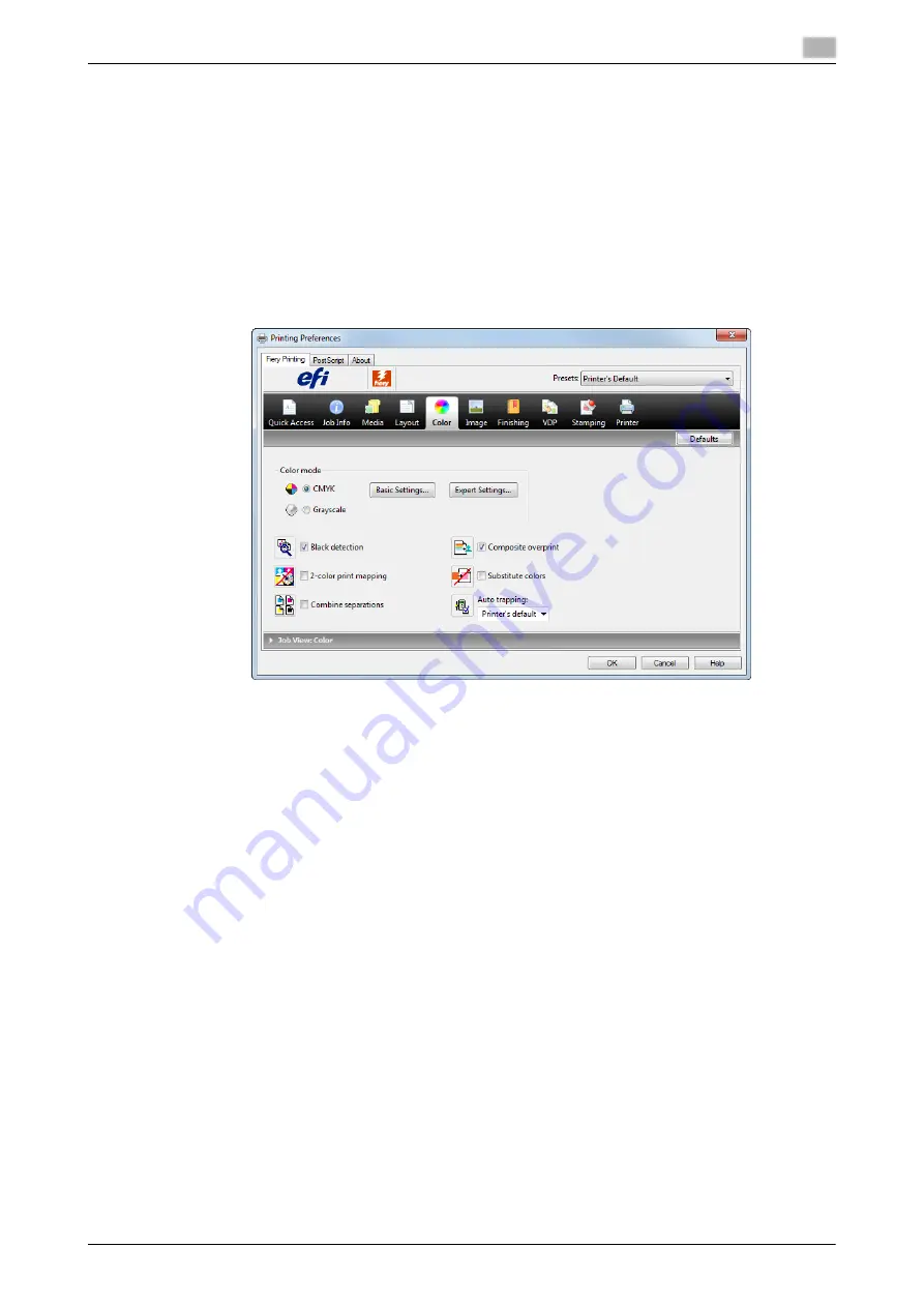 Konica Minolta AccurioPress C2060 Quick Manual Download Page 72