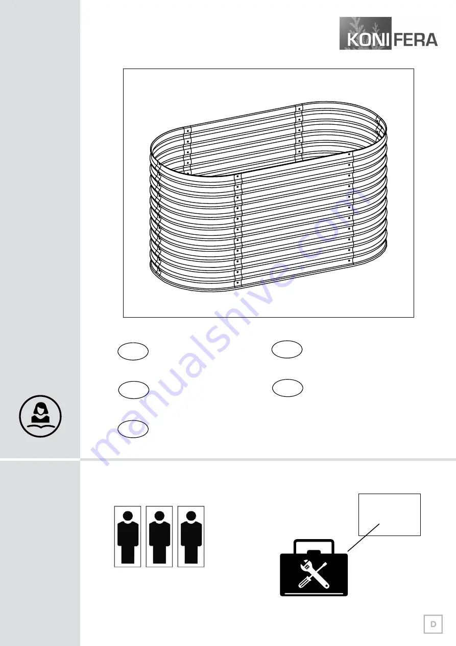 Konifera PB168H Assembly Instructions Manual Download Page 1