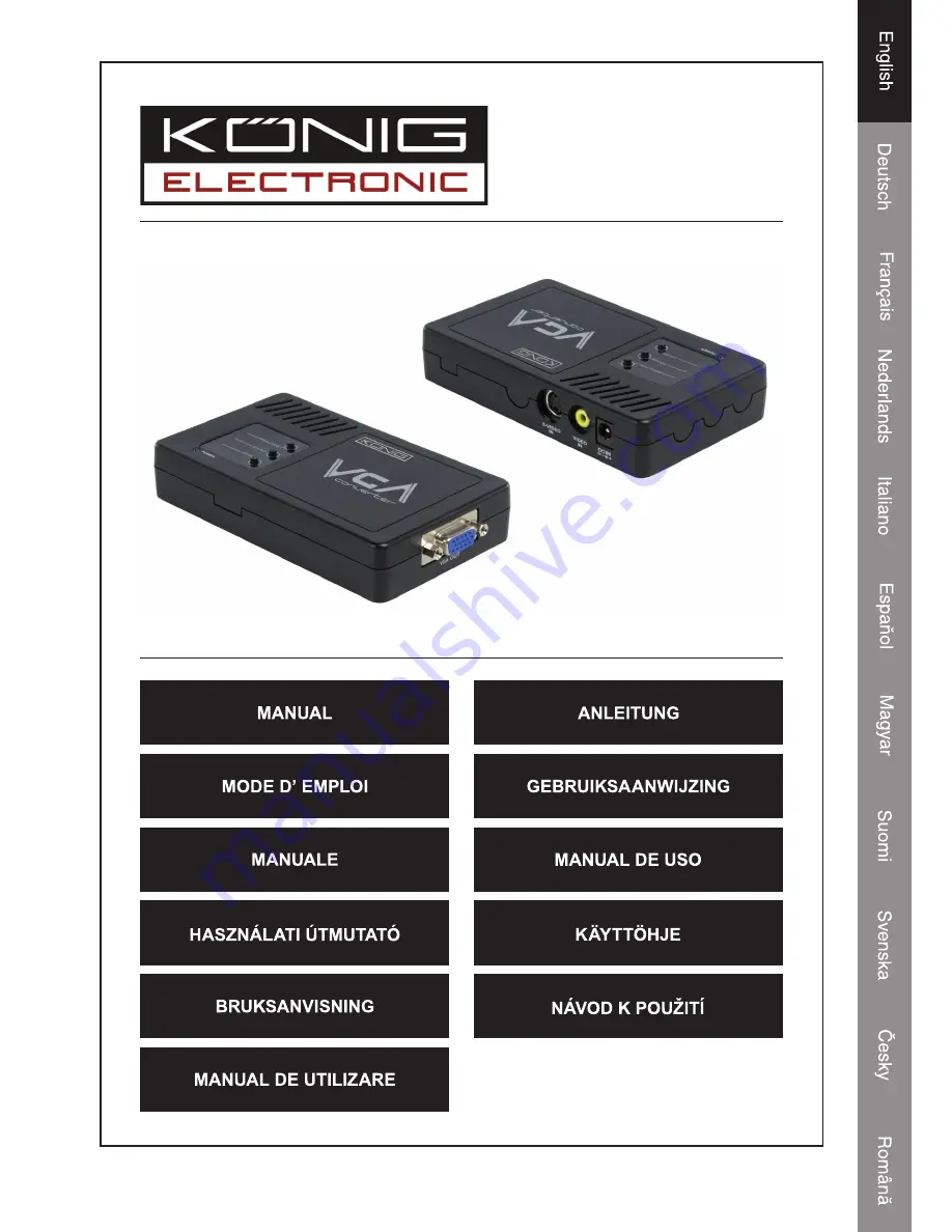 Konig CMP-VGACONV12 Manual Download Page 1