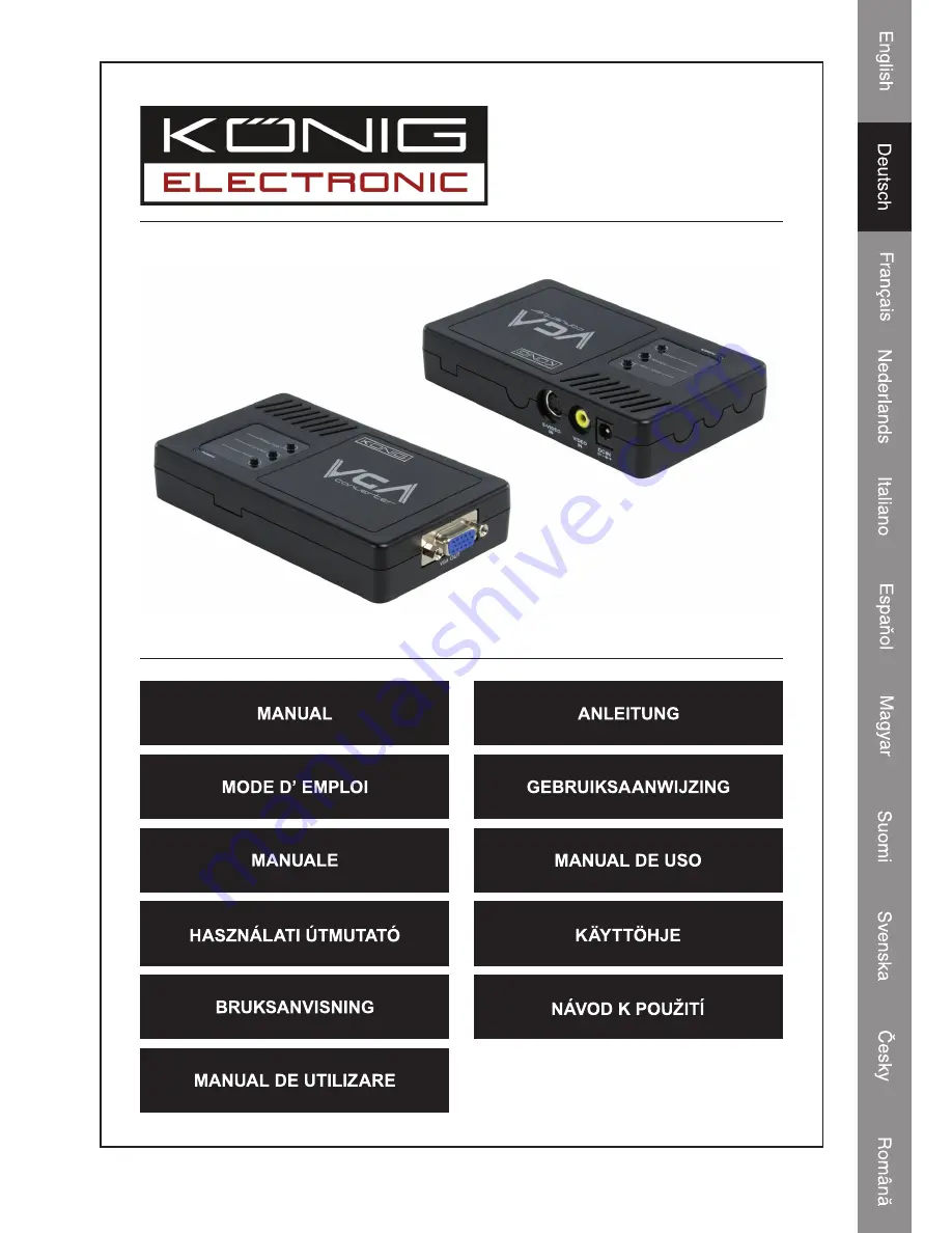 Konig CMP-VGACONV12 Manual Download Page 7