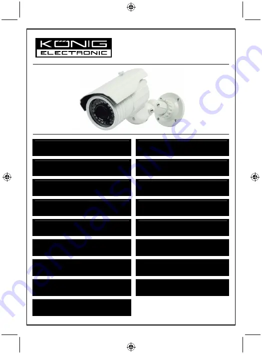 Konig SEC-CAM780 Manual Download Page 1