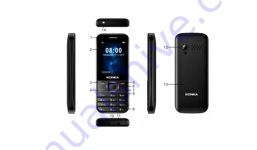 KONKA TELECOMMUNICATIONS KU9 Скачать руководство пользователя страница 2