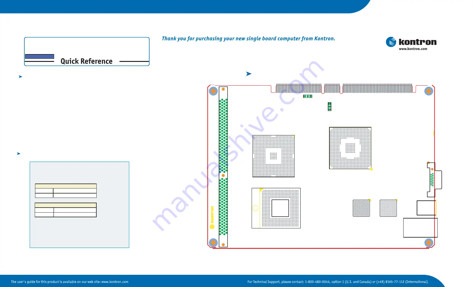 Kontron MUNGO560 Quick Reference Download Page 1