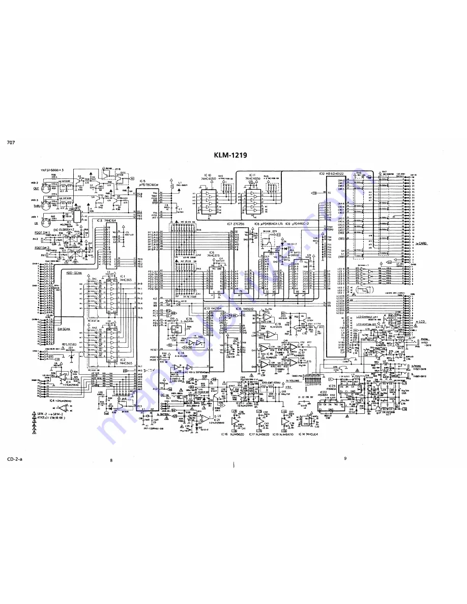 Korg 707 Service Manual Download Page 8