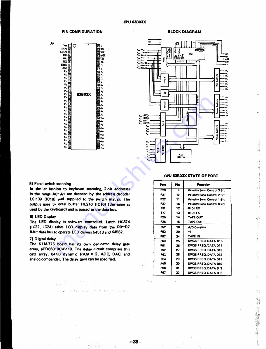 Korg EX-8000 Service Manual Download Page 35