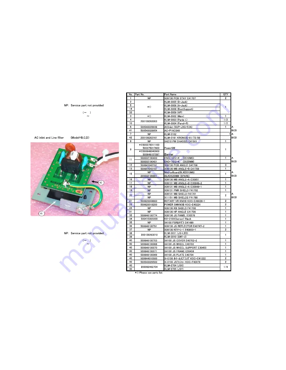 Korg KRONOS 61 Service Manual Download Page 7