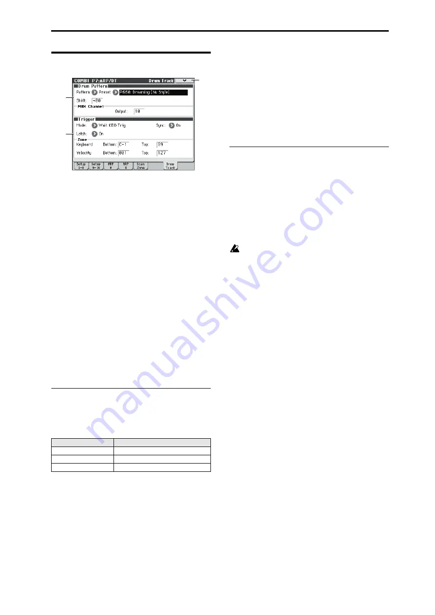 Korg M50-73 Parameter Manual Download Page 119