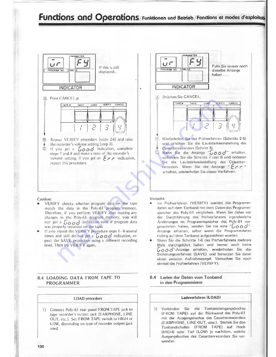 Korg POLY-61 Owner'S Manual Download Page 99