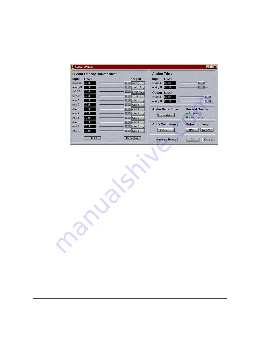 Korg Soundlink DRS OASYS PCI User Manual Download Page 128