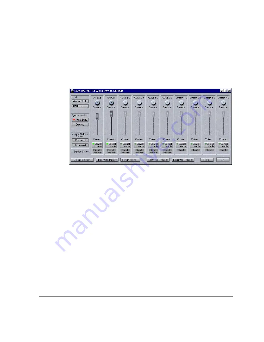 Korg Soundlink DRS OASYS PCI User Manual Download Page 133