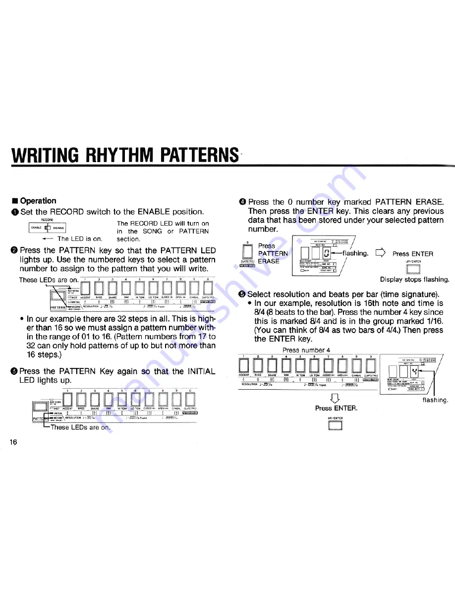 Korg Super Drums DDM-110 Owner'S Manual Download Page 16