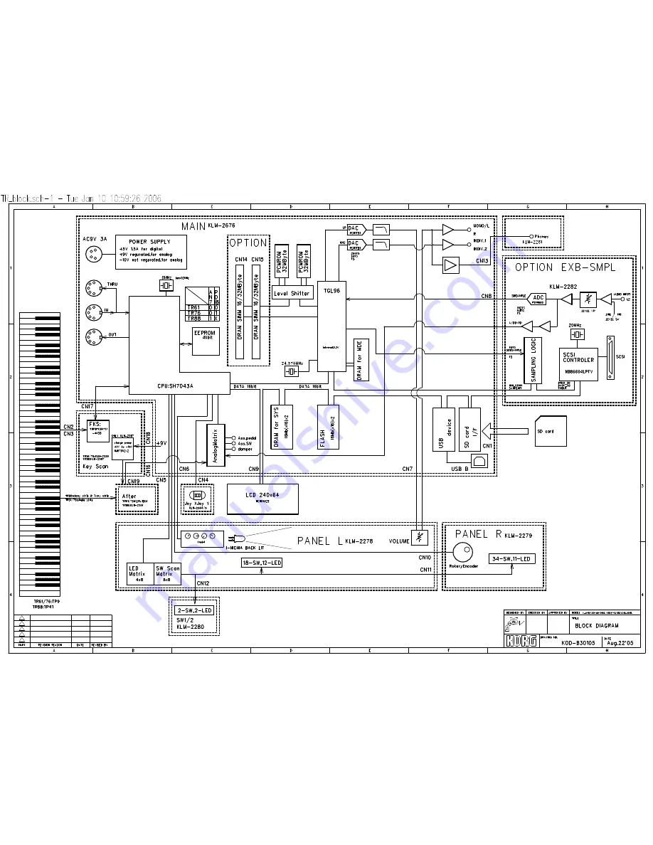 Korg TR88 Service Manual Download Page 3