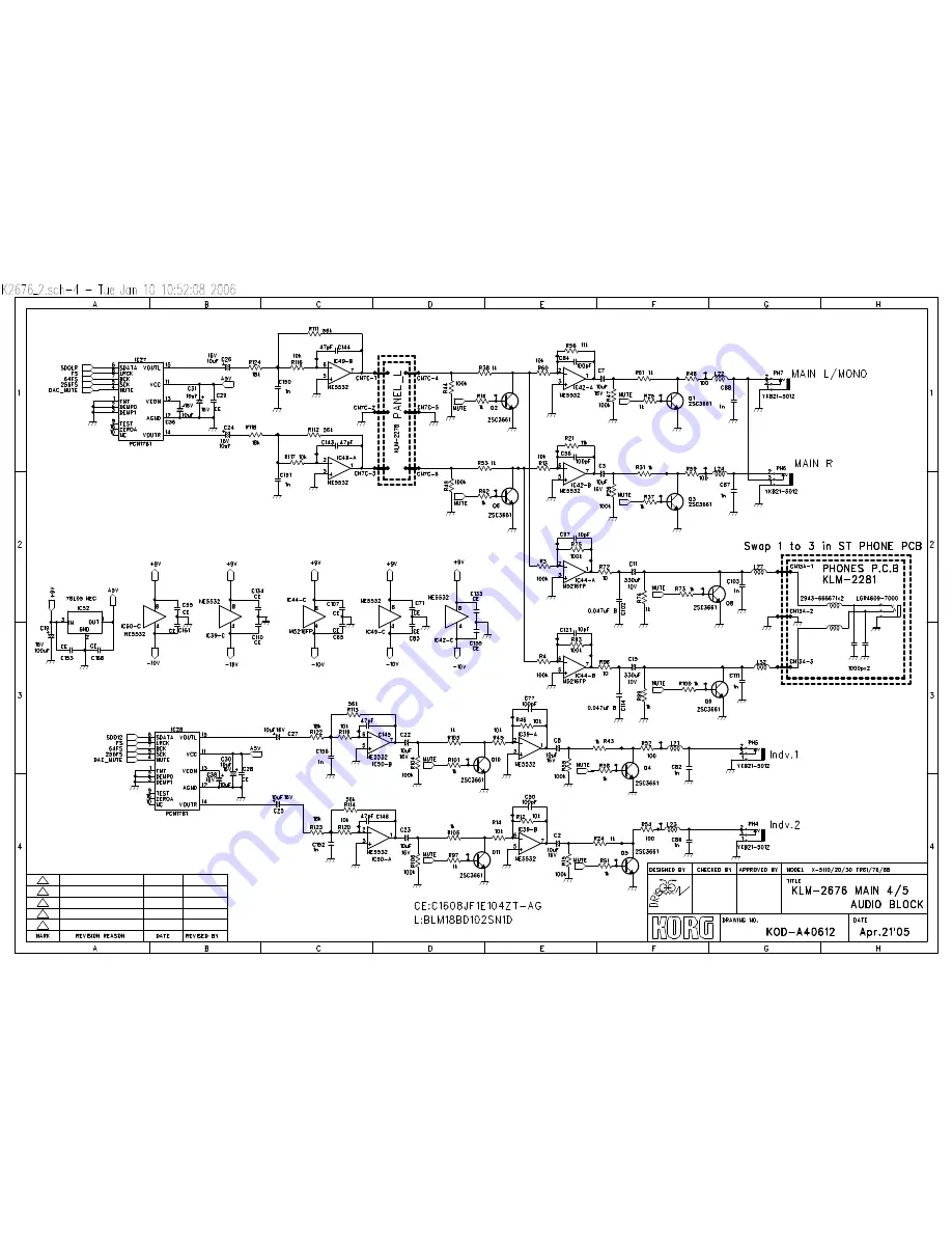 Korg TR88 Service Manual Download Page 7