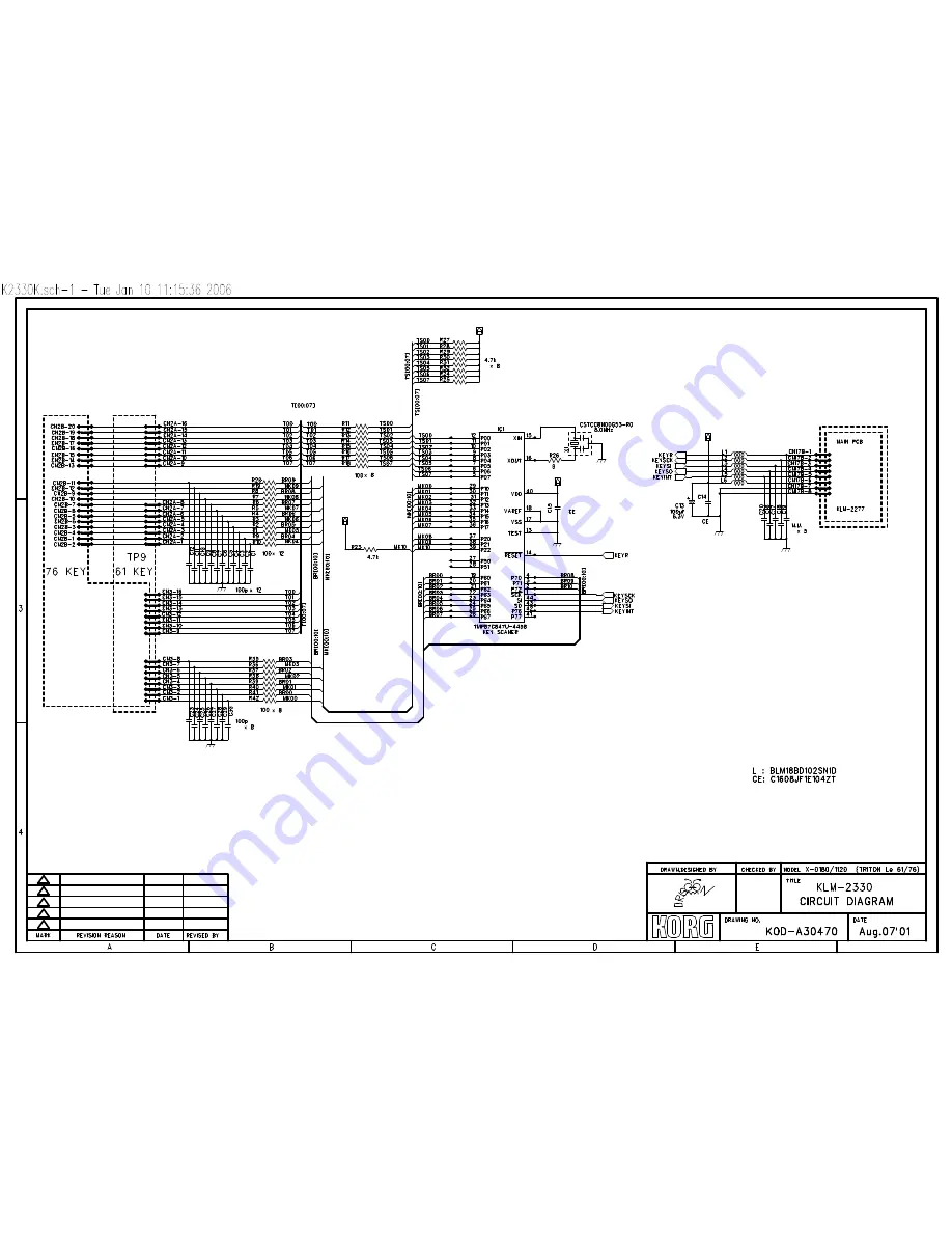 Korg TR88 Service Manual Download Page 10