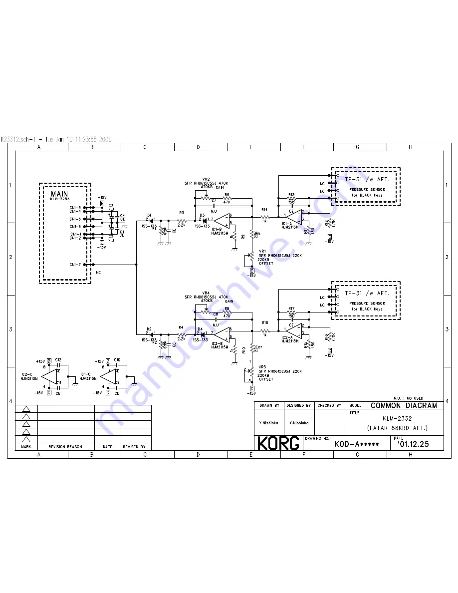 Korg TR88 Service Manual Download Page 14