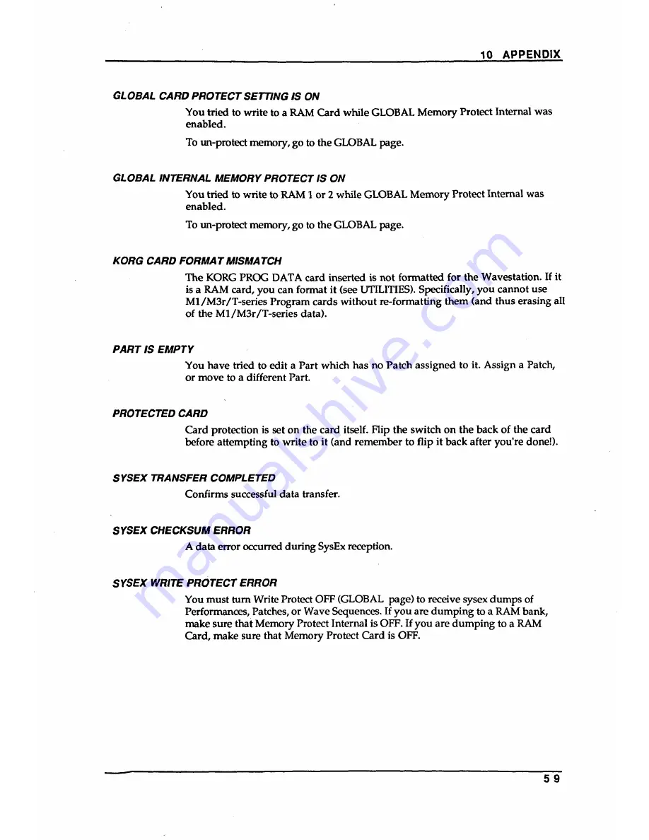 Korg Wavestation Player'S Manual Download Page 67