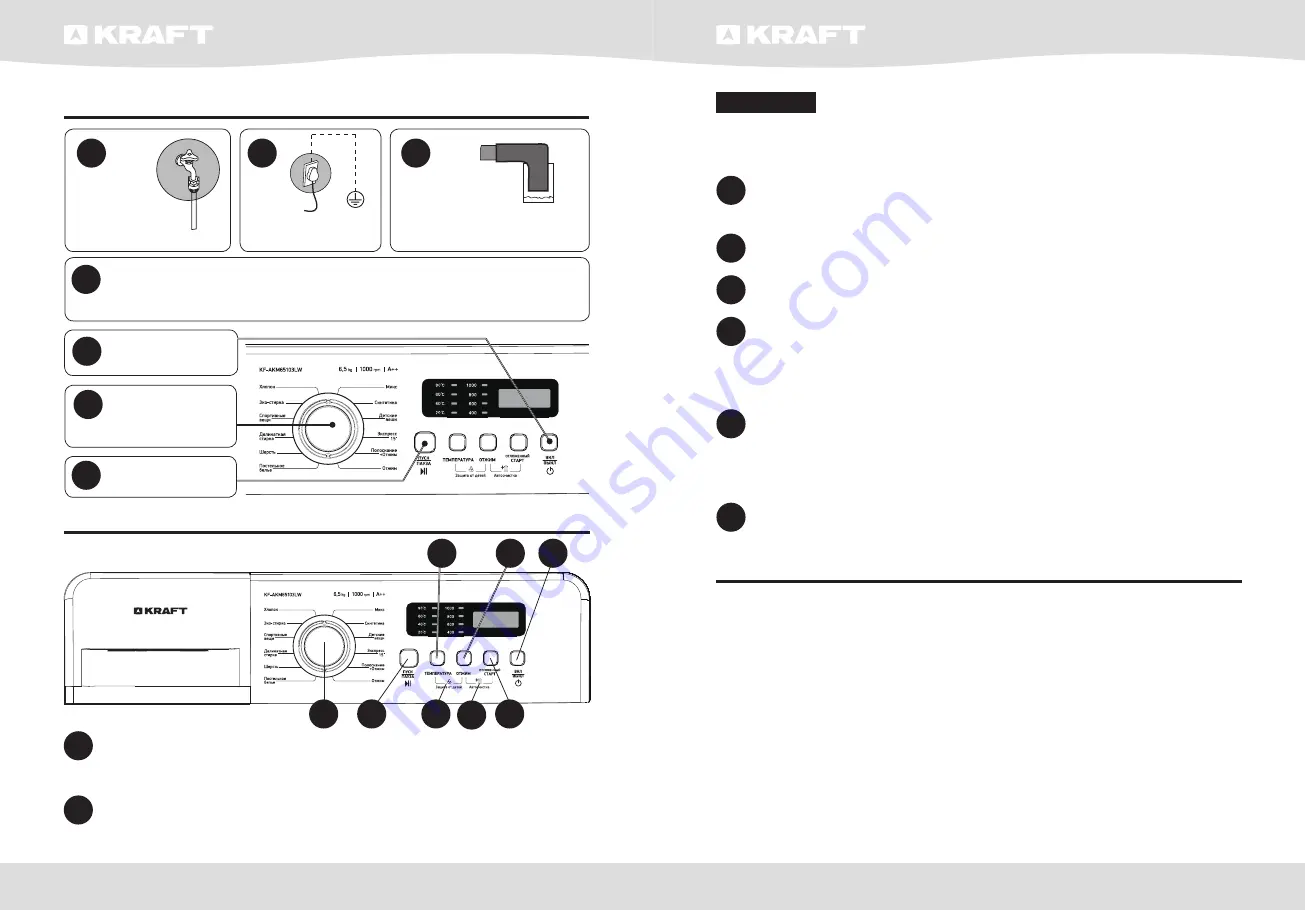 KRAFT KF-AKM65103LW User Manual Download Page 7