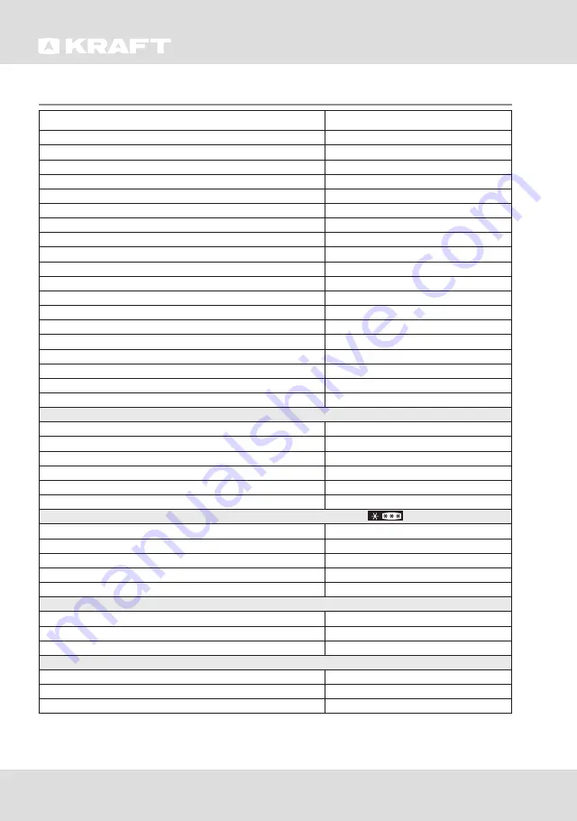 KRAFT KF-DF260W User Manual Download Page 13