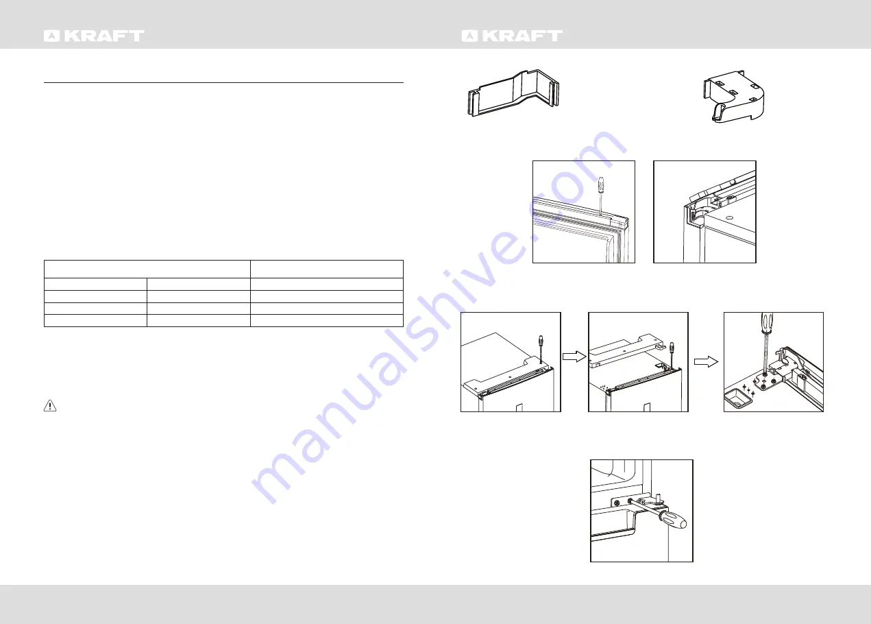 KRAFT KF-FN240NFW User Manual Download Page 5