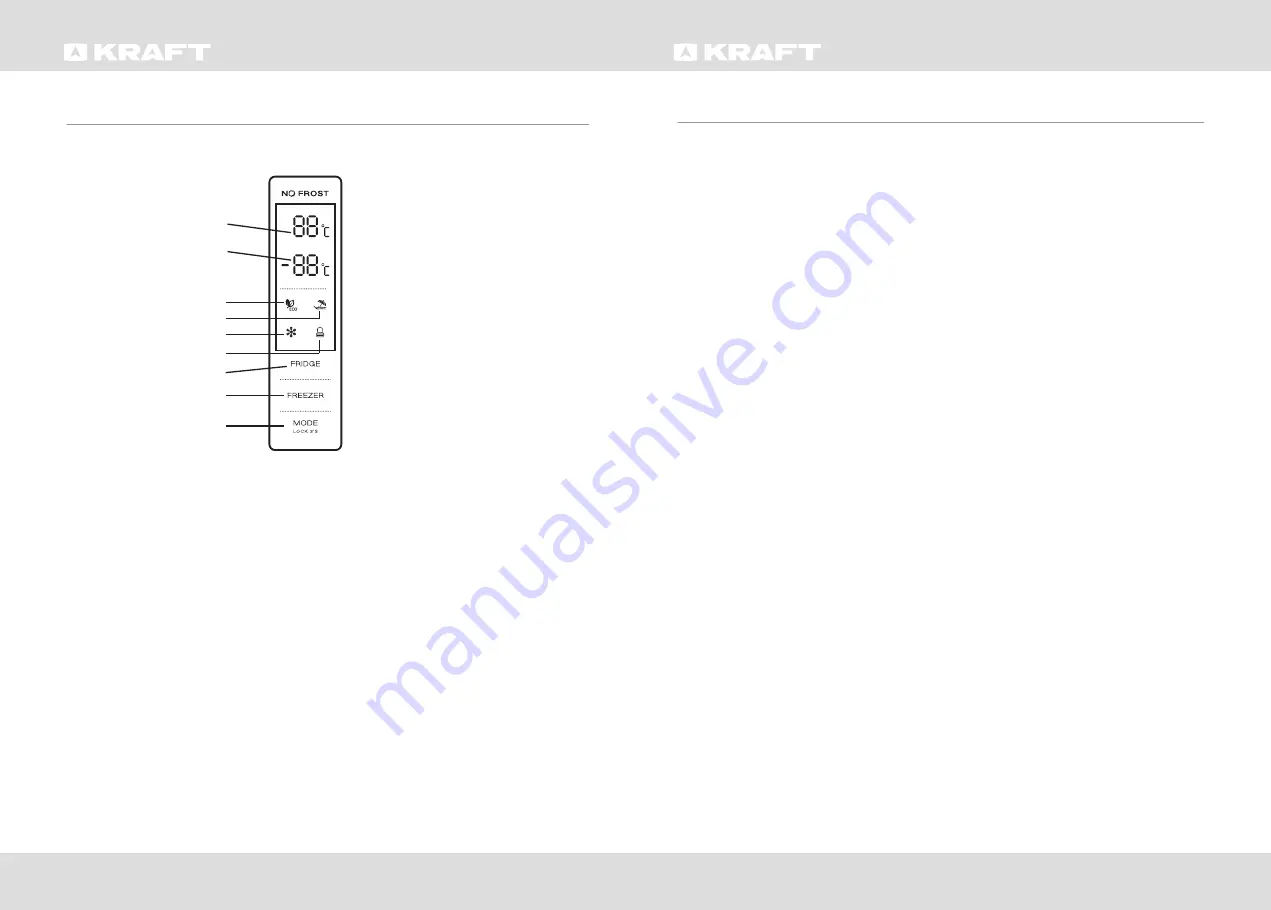 KRAFT KF-FN240NFW User Manual Download Page 19