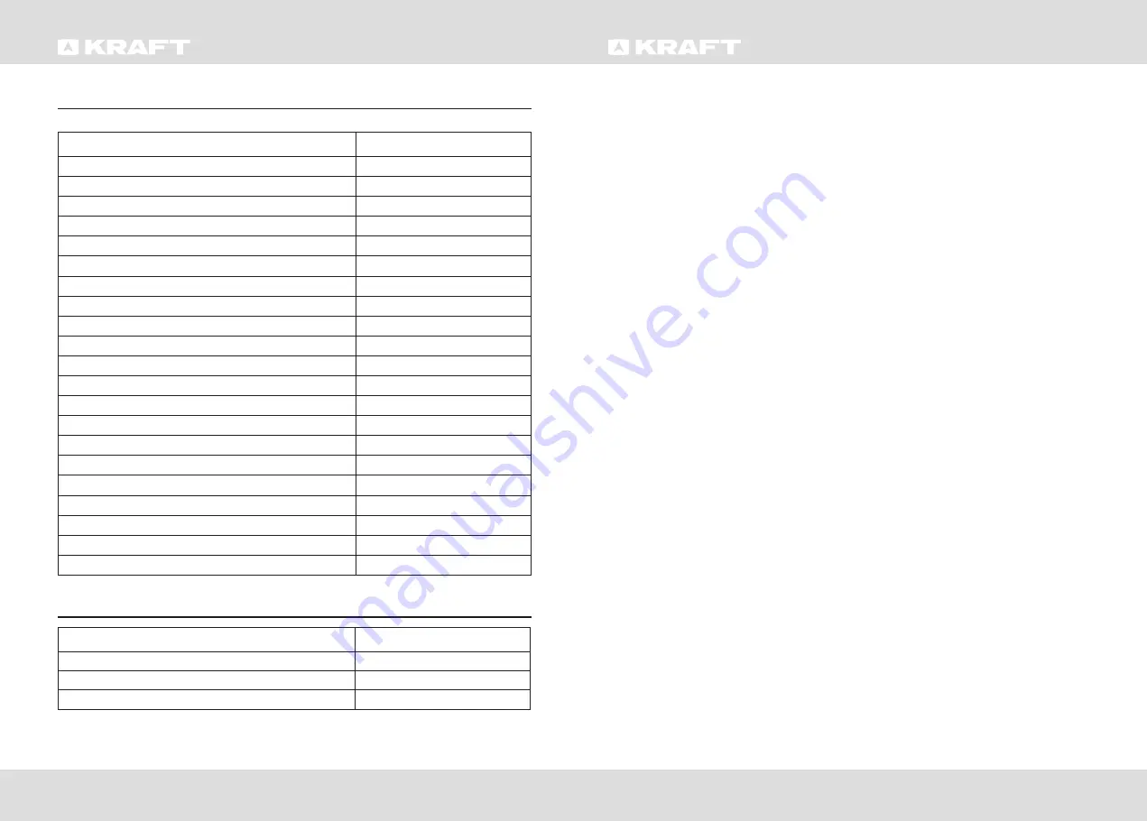 KRAFT KF-HS182W User Manual Download Page 18