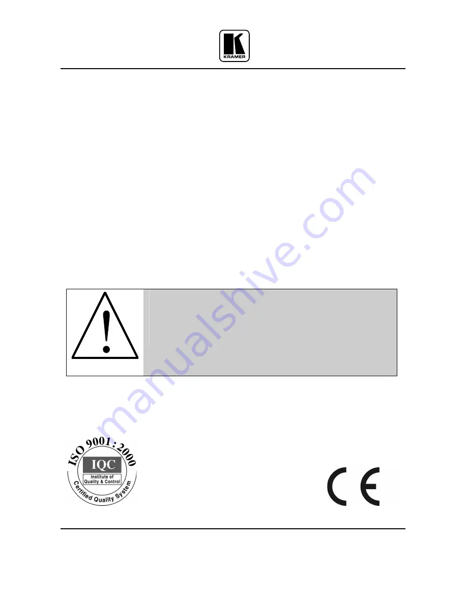 Kramer TOOLS VP-102xl User Manual Download Page 12