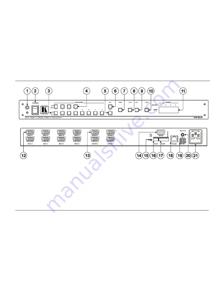 Kramer VP-8x4 User Manual Download Page 7