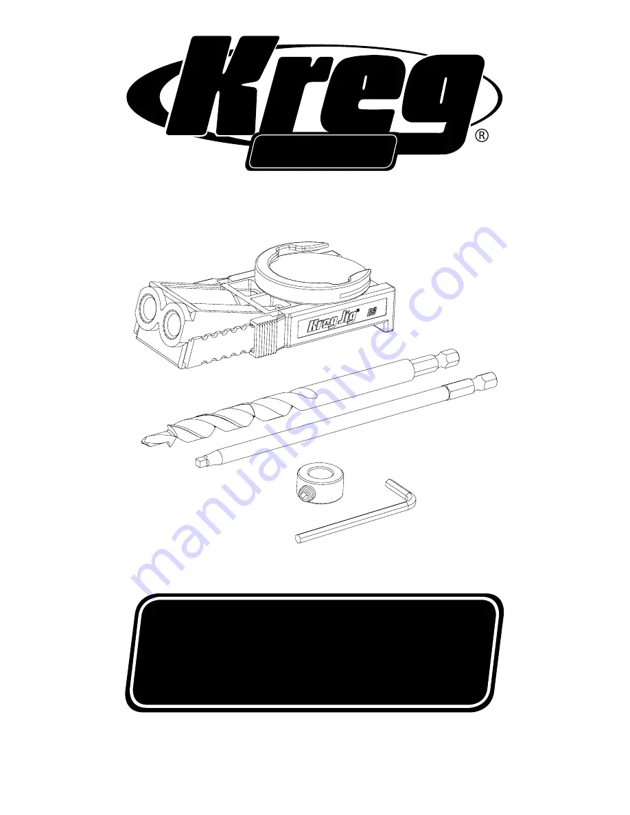 Kreg R3-INT Owner'S Manual Download Page 1