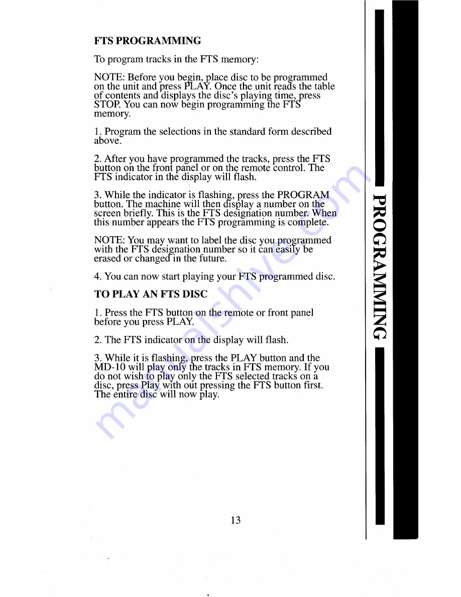 Krell Industries MD-10 Owner'S Reference Manual Download Page 13