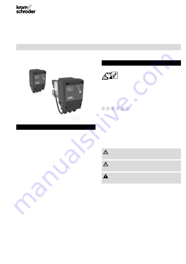 krom schroeder TC 1 Operating Instructions Manual Download Page 1