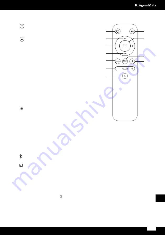 Krüger & Matz Cinematix 3.1 Owner'S Manual Download Page 63