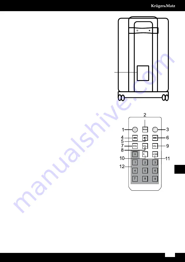 Krüger & Matz KM0530 Owner'S Manual Download Page 13